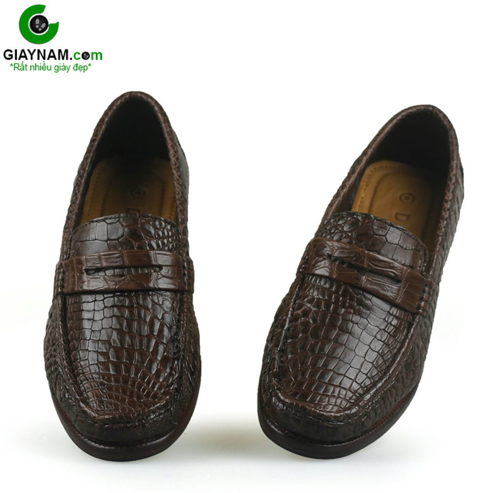 Giày da cá sấu nam handmade hàng hiệu CS113N3